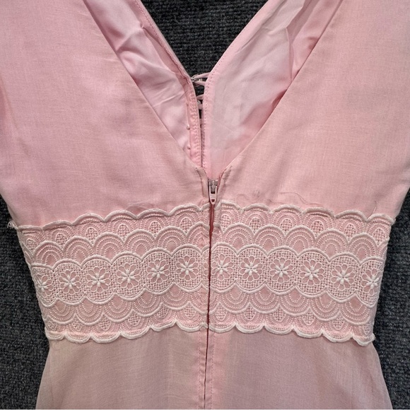 Vintage 70s Coco California maxi dress XS petal pink soft girl romantic angelic - Picture 5 of 11